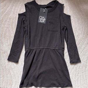 NEW Kids CHASER Cold Shoulder Pocket Dress